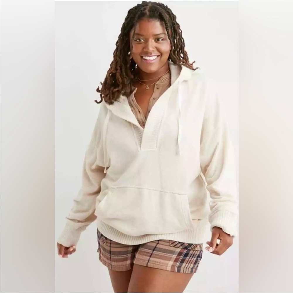 Aerie Women's Soft Cream Hoodie